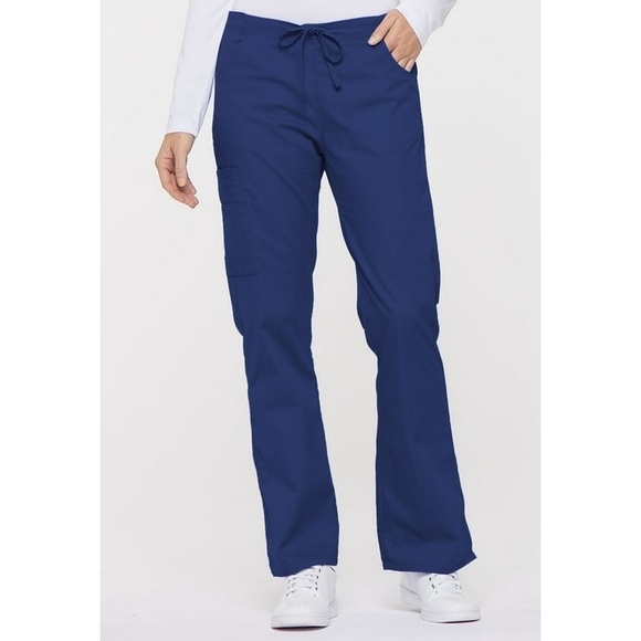 Dickies Women's Cargo Scrub Pants, Mid Rise with Drawstring - Picture 1 of 3